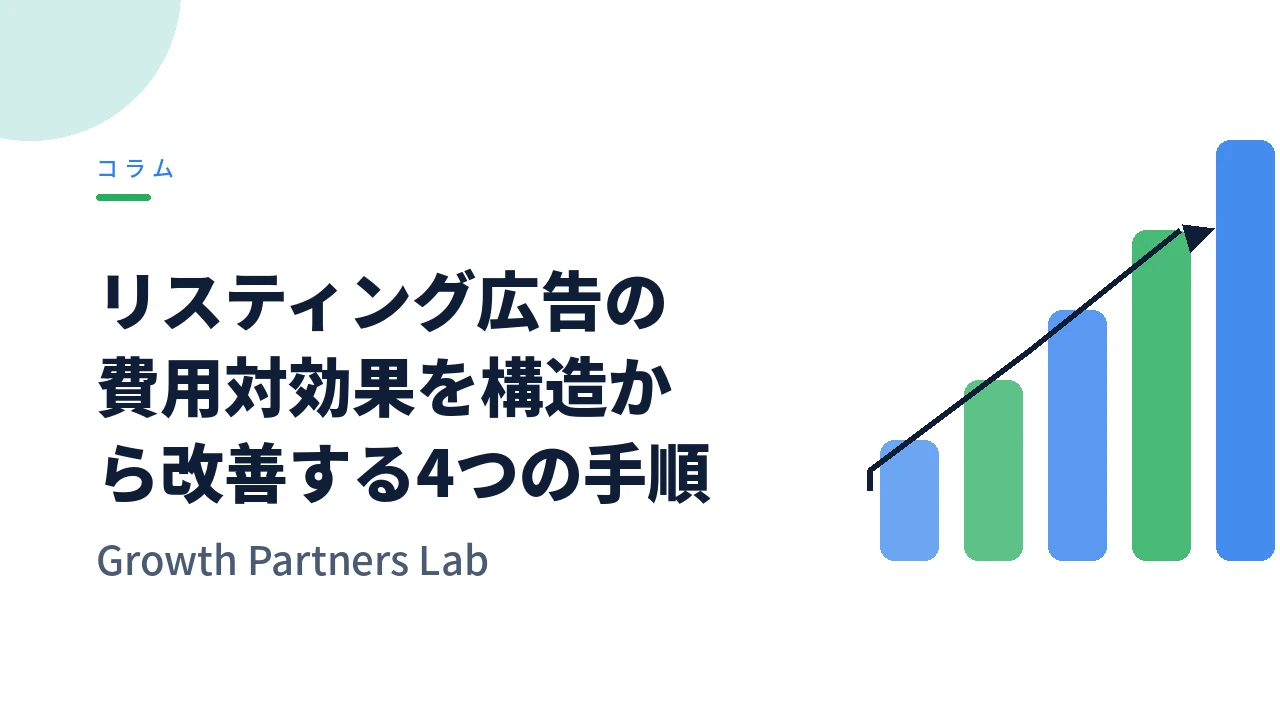 リスティング広告の費用対効果を構造から改善する4つの手順